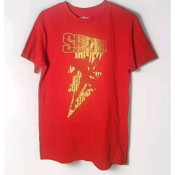 DC Comics Shazam! T-Shirt Red Size Small - Picture 1 of 6